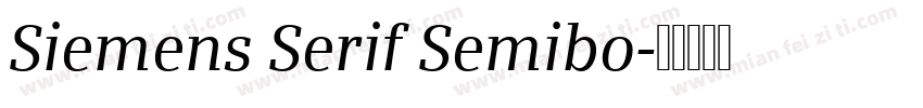 Siemens Serif Semibo字体转换